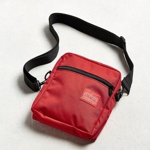 Manhattan Portage City Lights Mini Messenger Bag in Red